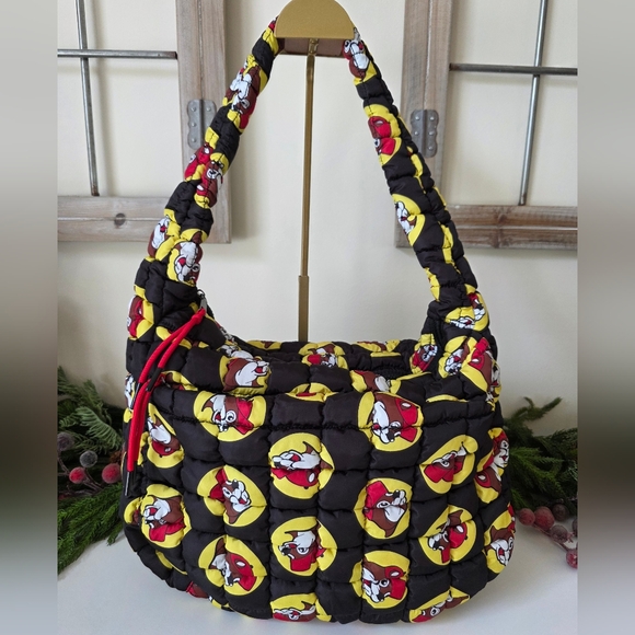 Official Buc-ee's Quilted Tote Bag- Iconic Beaver Mascot- Like New - Picture 2 of 13